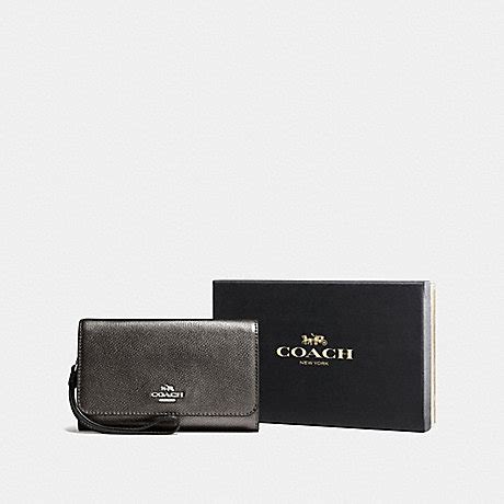 coach boxed metallic phone clutch|Coach box program phone clutch + FREE SHIPPING .